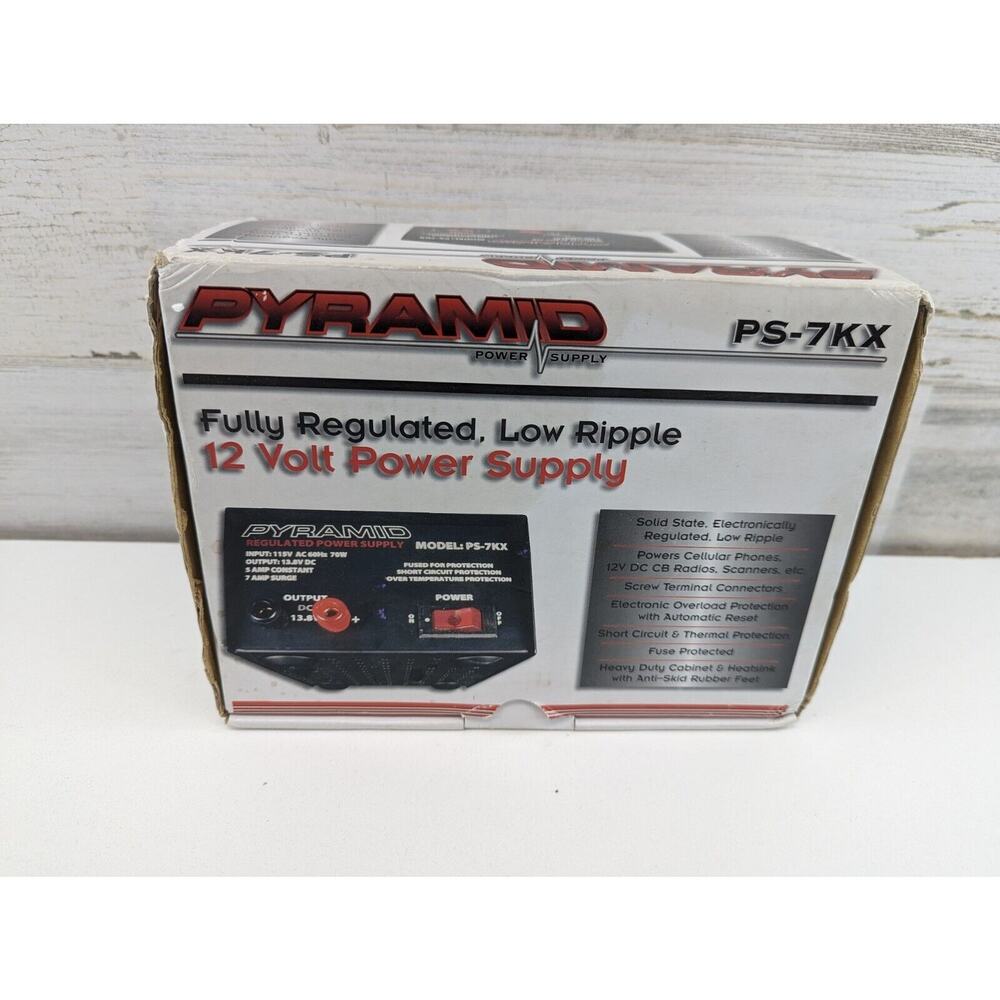 Pyramid Ps7kx 5 Amperage 70 Watts Power Supply For Phones Cb Radios Scanners